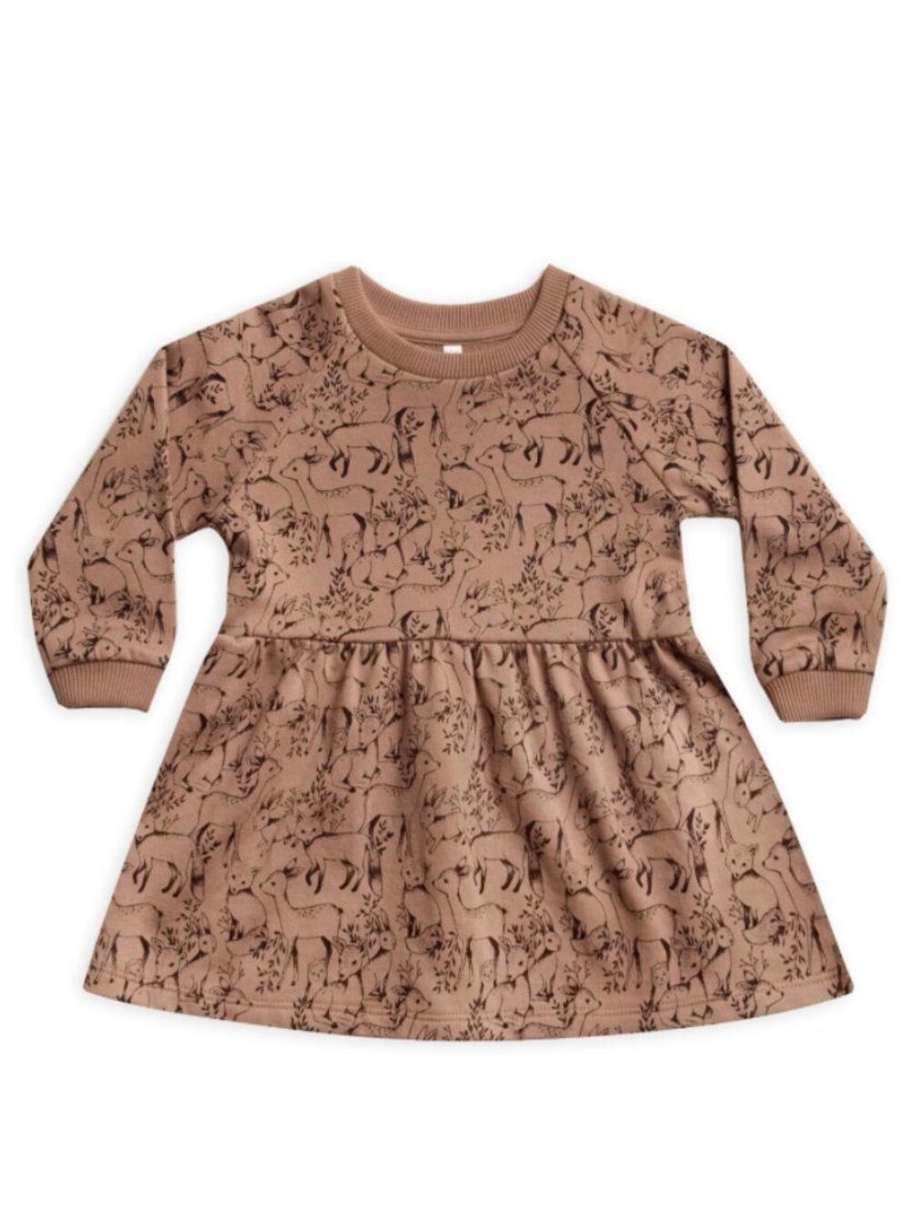 Rylee + Cru Long Sleeve Woodland Raglan Sweater Dress Size 12-18M